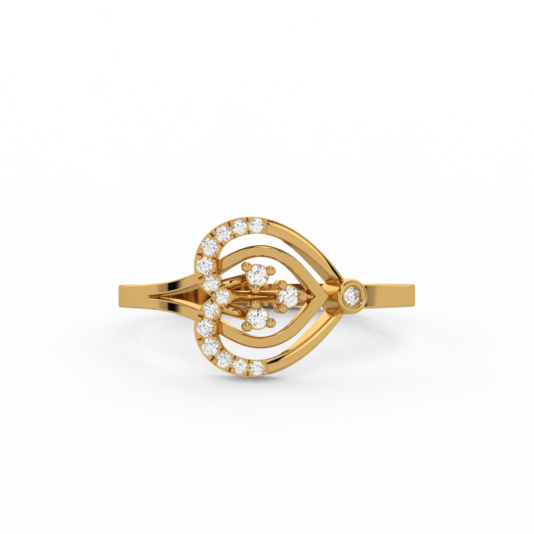 Cocktail  Lab Grown Diamond Ring by Stefee Jewels