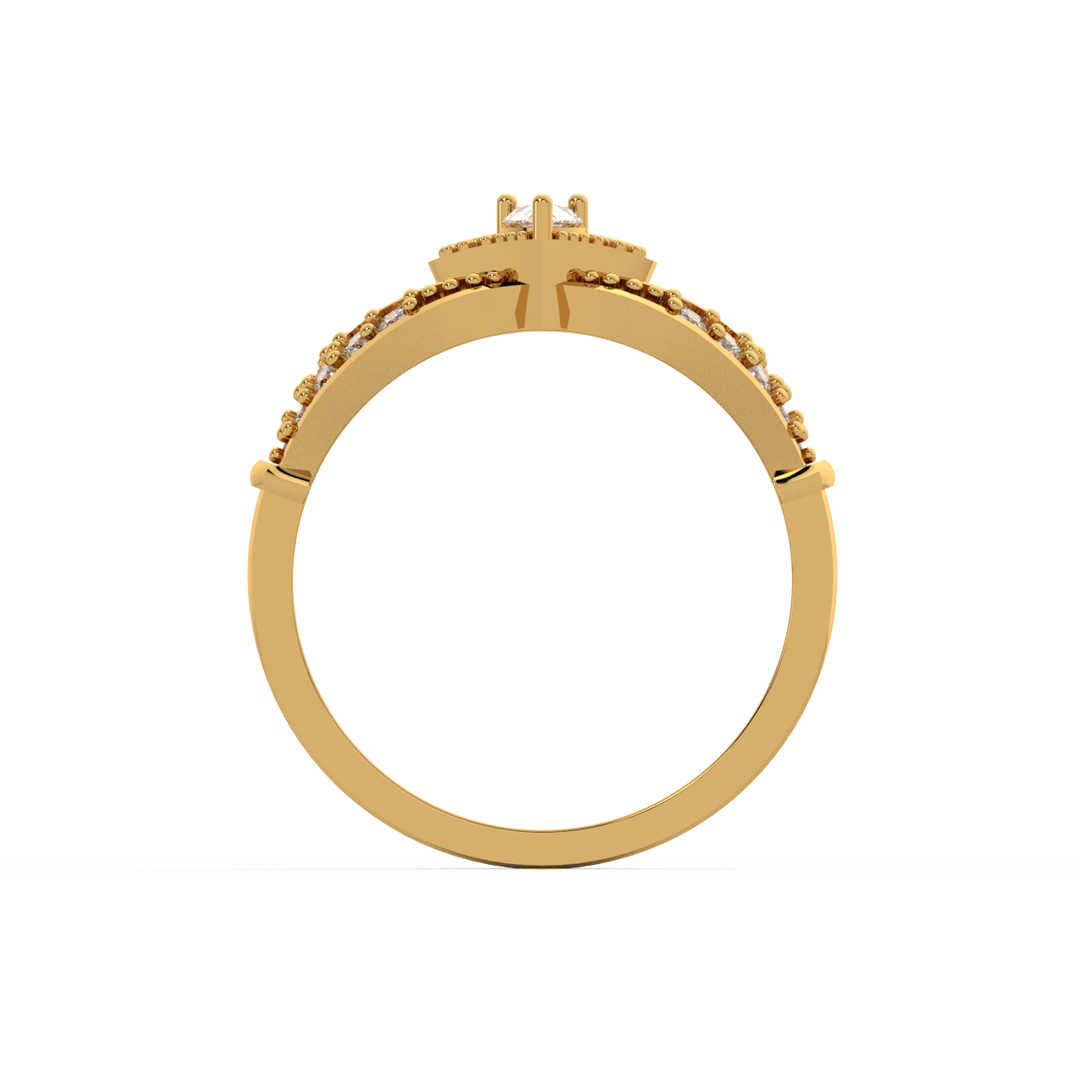 The Crown Lab Grown Diamond Wedding Ring by Stefee Jewels