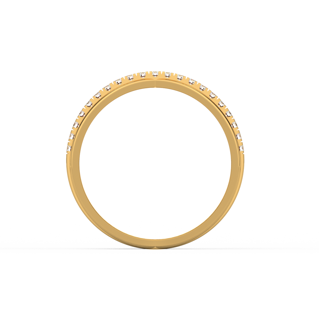 Criss-Cross  Lab Grown Diamond Ring by Stefee Jewels