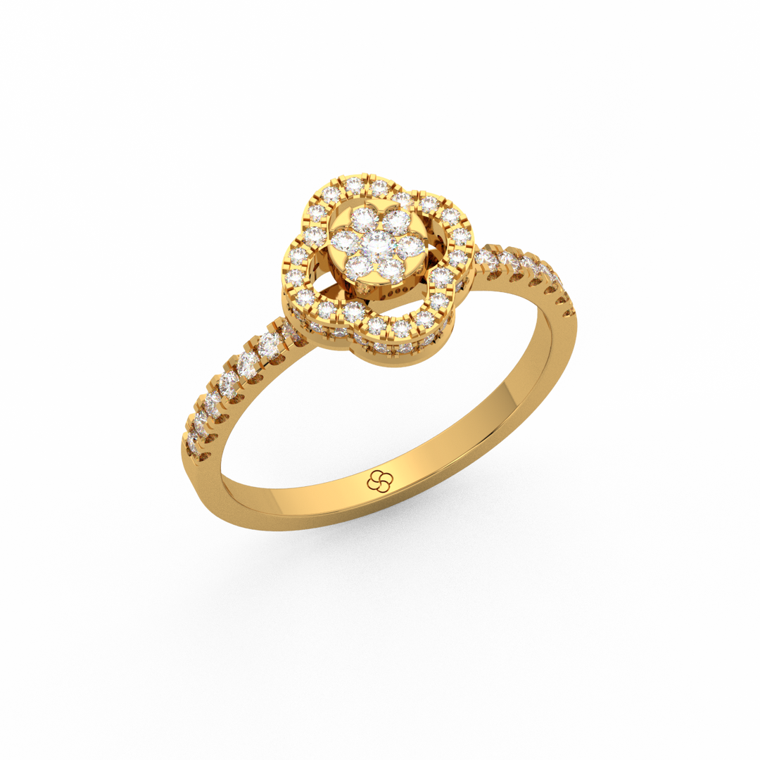 The Pear Drop  Lab Grown Diamond Ring by Stefee Jewels