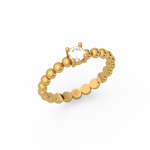 Load image into Gallery viewer, Radiant Single Stone Lab Grown Diamond Ring by Stefee Jewels