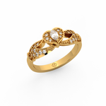 Load image into Gallery viewer, The Crown Lab Grown Diamond Wedding Ring by Stefee Jewels