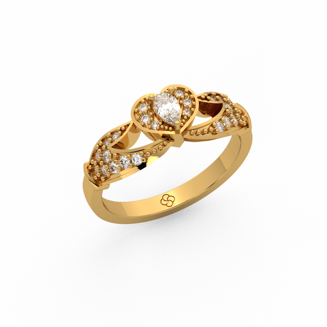 The Crown Lab Grown Diamond Wedding Ring by Stefee Jewels