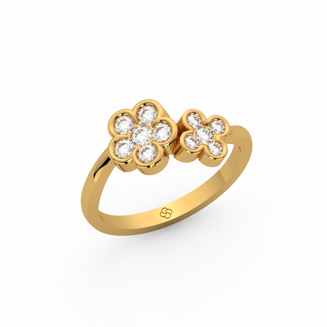 Clustered Gems Lab Grown Diamond  Ring by Stefee Jewels (Copy)