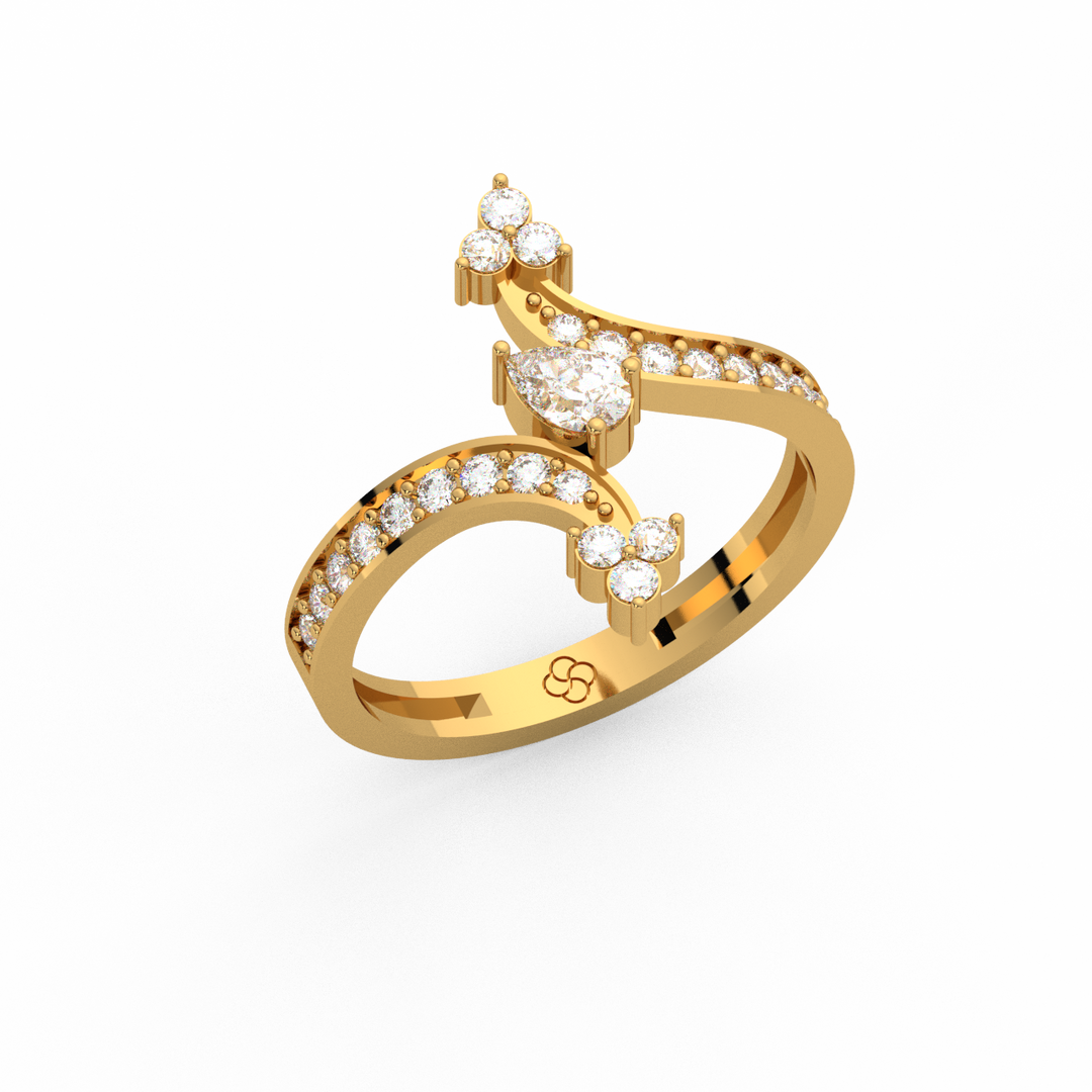 Delicate  Lab Grown Diamond Ring for her dreams by Stefee Jewels