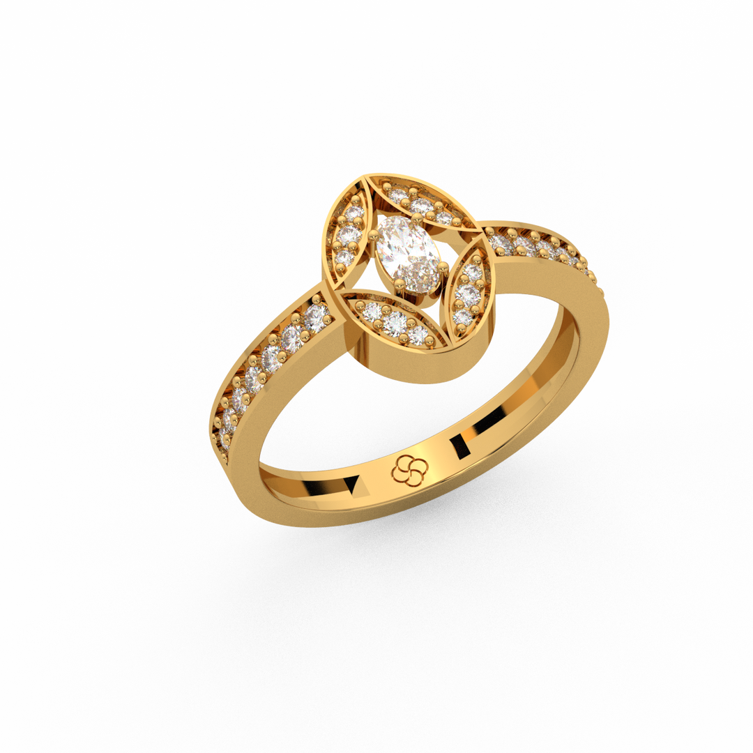 Delicate Lab Grown Diamond Band Ring by Stefee Jewels