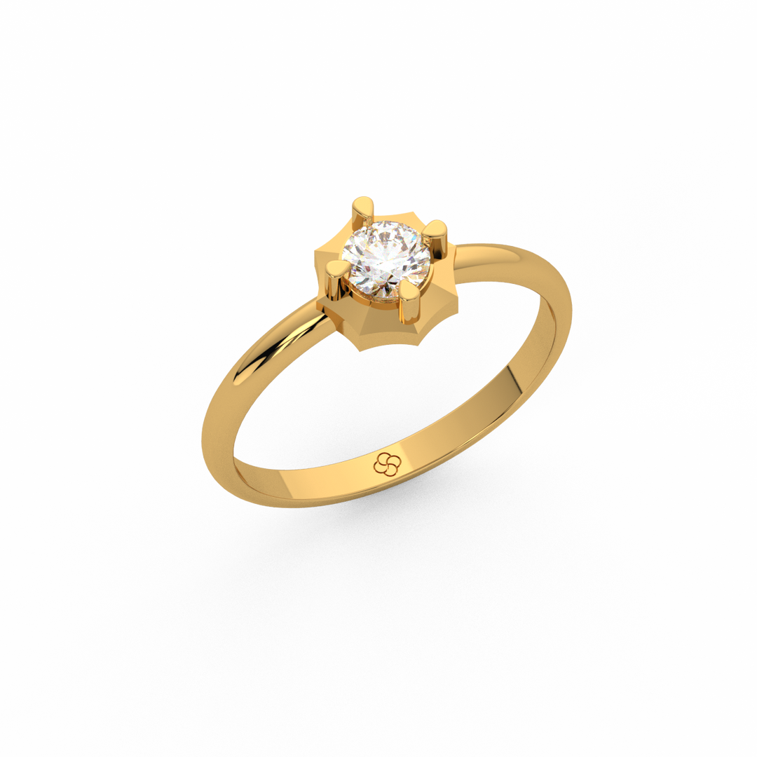 Empress Halo Lab Grown Diamond Engagement Ring by Stefee Jewels