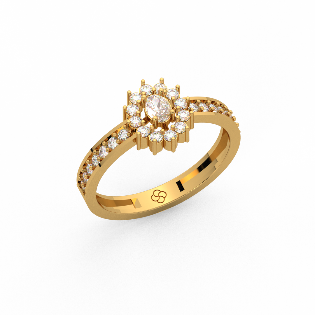 Radiant Engagement Lab Grown Diamond  Ring by Stefee Jewels