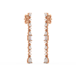 Load image into Gallery viewer, Diamond Fringe Earrings  Studs By Stefee Jewels