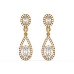 Load image into Gallery viewer, Brilliant Cut Lab Grown Diamond Halo Earrings By Stefee Jewels