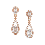 Load image into Gallery viewer, Brilliant Cut Lab Grown Diamond Halo Earrings By Stefee Jewels