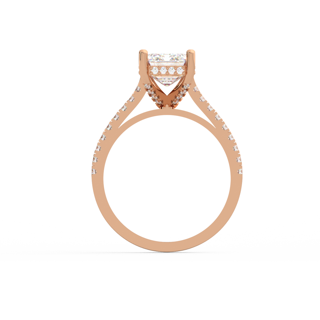 Emerald-Cut  Lab Grown Diamond  Ring by Stefee Jewels