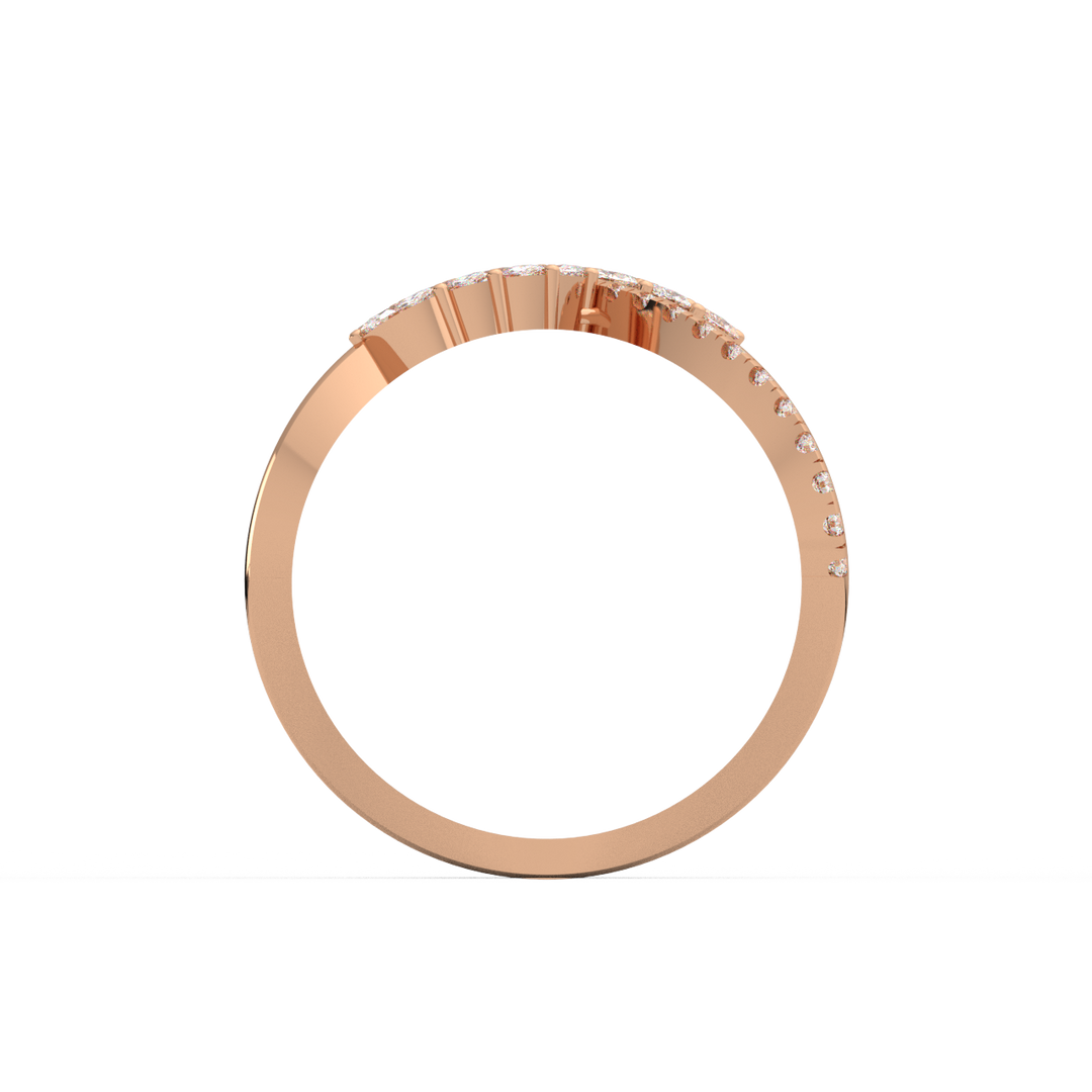 Brilliant Petals Lab Grown Diamond Ring by Stefee Jewels