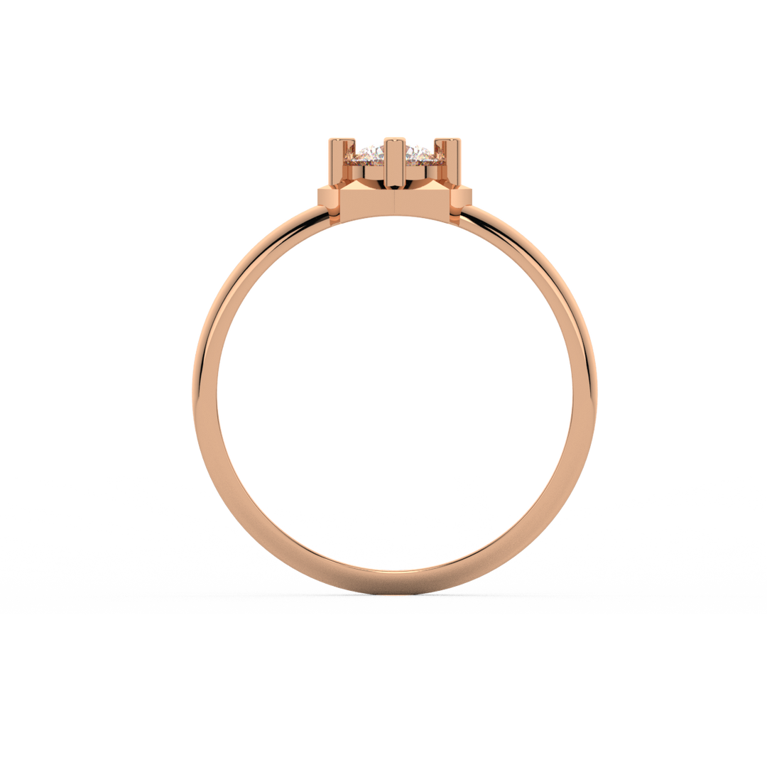 Empress Halo Lab Grown Diamond Engagement Ring by Stefee Jewels