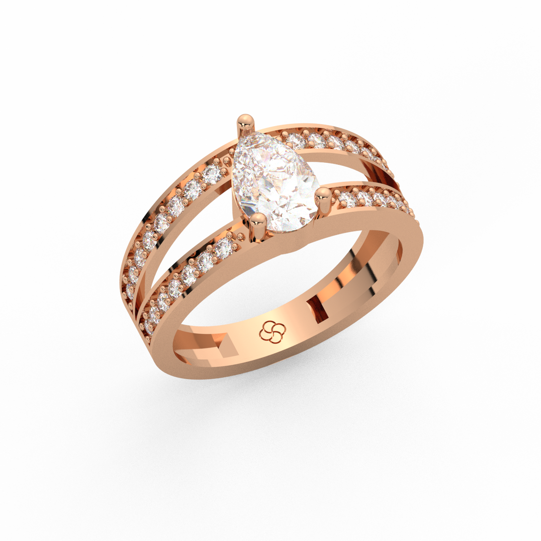 Bold & Double Radiant Ring by Stefee Jewels (Copy)