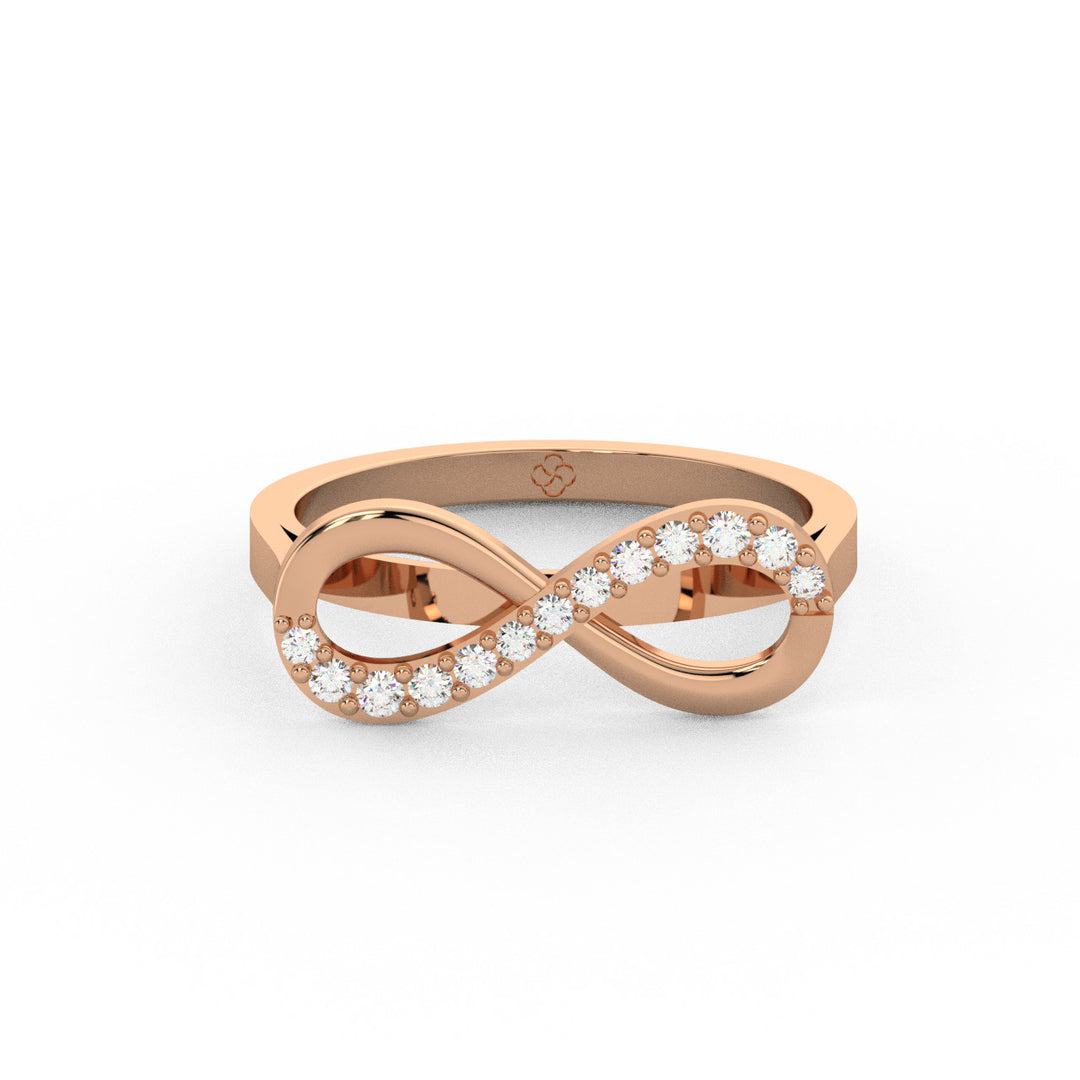 Infinity Lab Grown Diamond Ring by Stefee Jewels