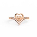 Load image into Gallery viewer, The Heart   Lab Grown Diamond Ring by Stefee Jewels