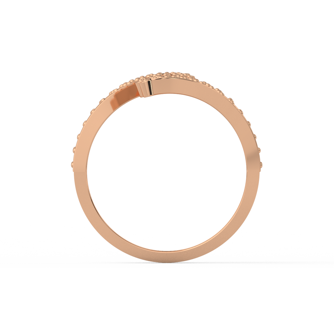 Swirl  Lab Grown Diamond Ring by Stefee Jewels