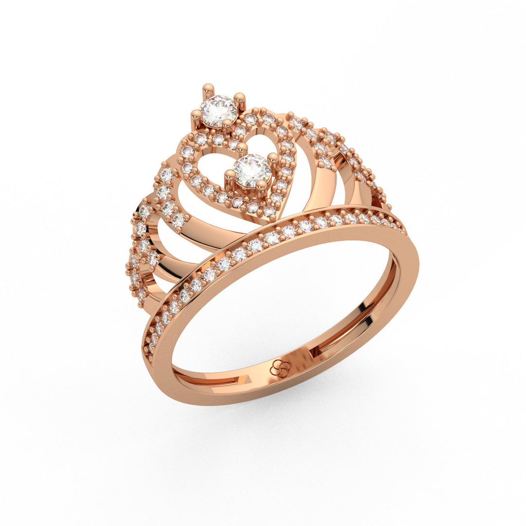Tiara Diamond Lab Grown Diamond Ring by Stefee Jewels