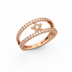 Load image into Gallery viewer, The Round Star  Lab Grown Diamond Ring by Stefee Jewels