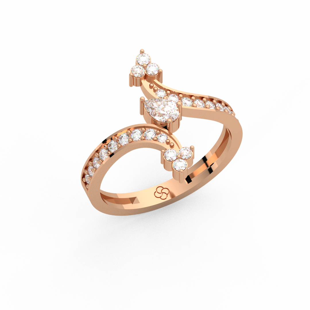 Delicate  Lab Grown Diamond Ring for her dreams by Stefee Jewels
