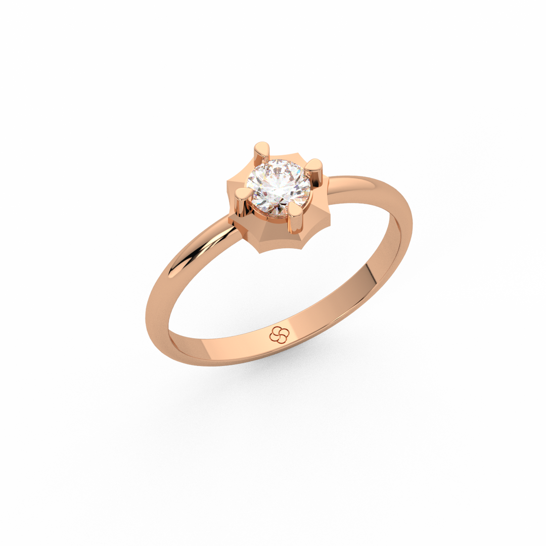 Empress Halo Lab Grown Diamond Engagement Ring by Stefee Jewels