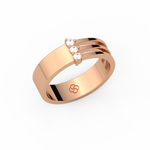 Load image into Gallery viewer, Triple Wave Lab Grown Diamond Ring by Stefee Jewels