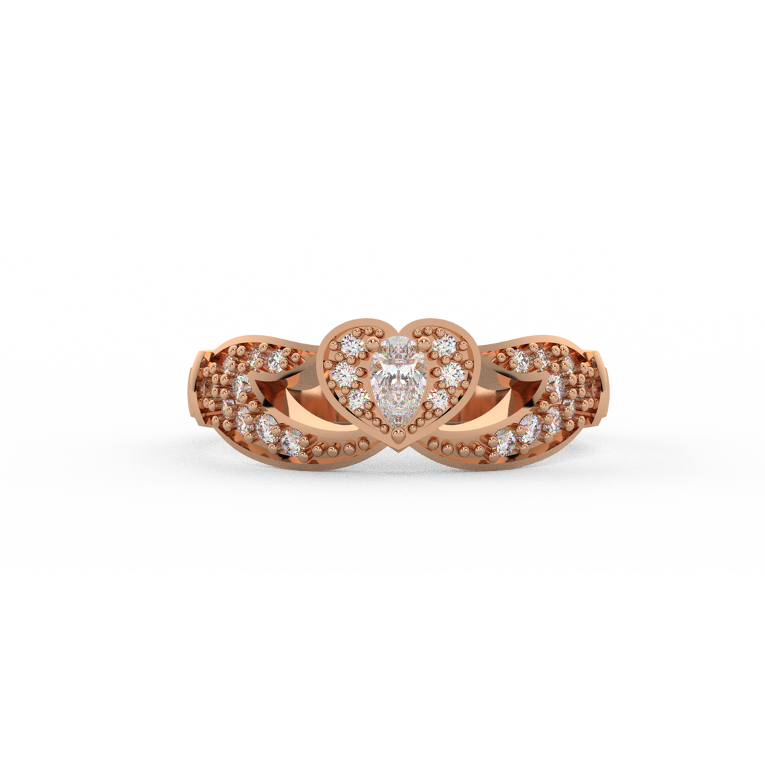 The Crown Lab Grown Diamond Wedding Ring by Stefee Jewels