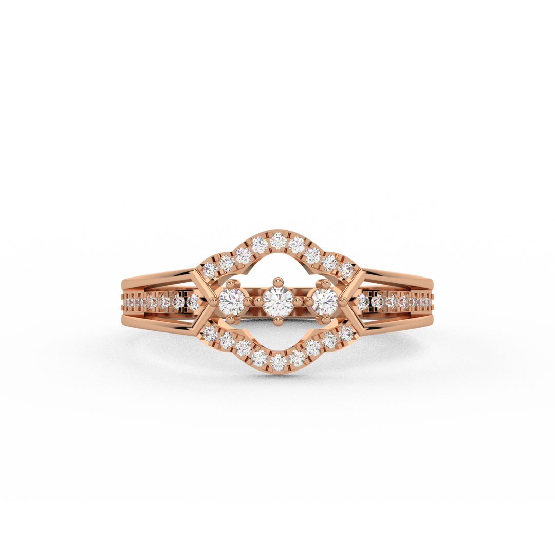 The Connected Stones Lab Grown Diamond   Ring by Stefee Jewels
