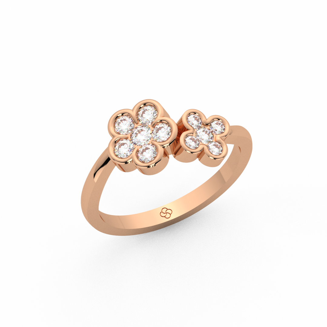 Clustered Gems Lab Grown Diamond  Ring by Stefee Jewels (Copy)