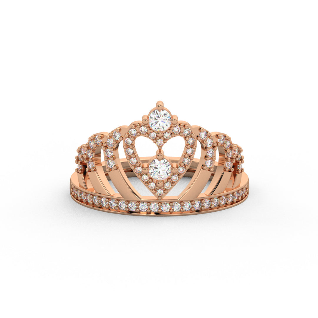 Tiara Diamond Lab Grown Diamond Ring by Stefee Jewels