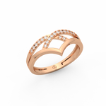 Load image into Gallery viewer, Crown  Lab Grown Diamond Ring by Stefee Jewels