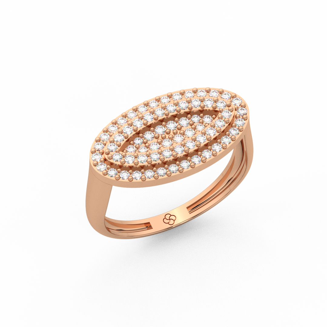 Oval Lab Grown Diamond   Ring by Stefee Jewels