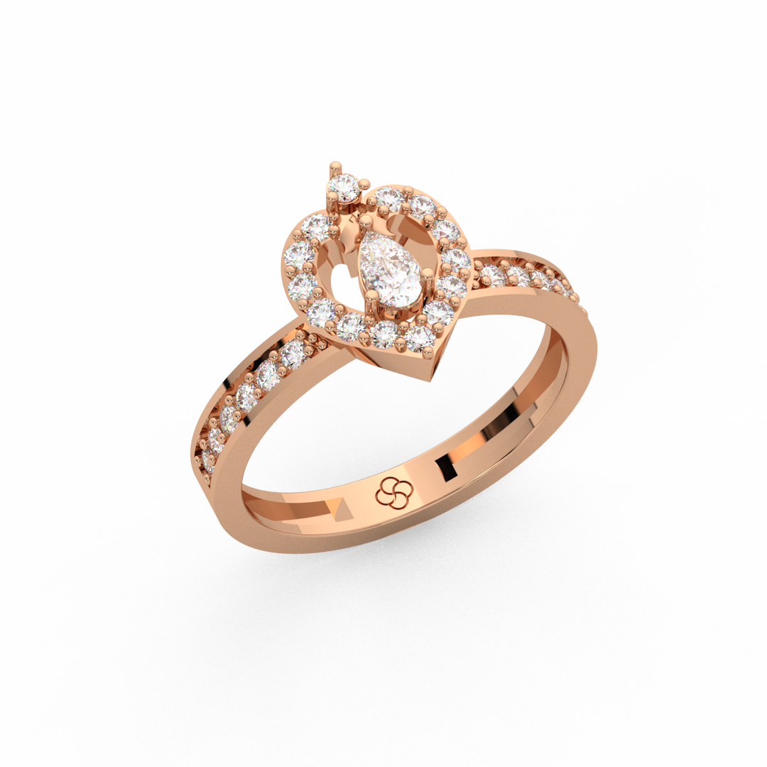 Sparkling Solitaire Lab Grown Diamond Ring for Birthdays by Stefee Jewels