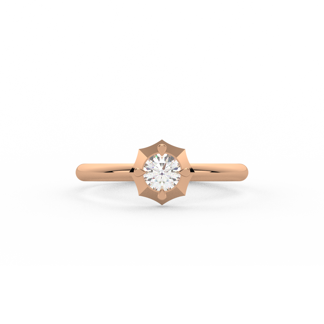 Empress Halo Lab Grown Diamond Engagement Ring by Stefee Jewels