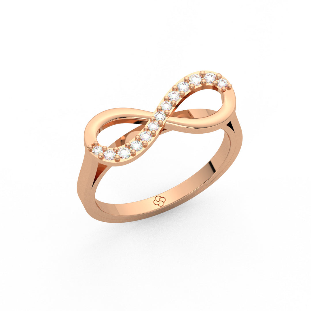 Infinity Lab Grown Diamond Ring by Stefee Jewels