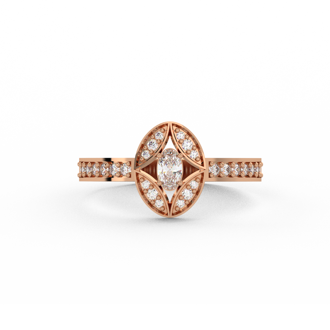 Delicate Lab Grown Diamond Band Ring by Stefee Jewels