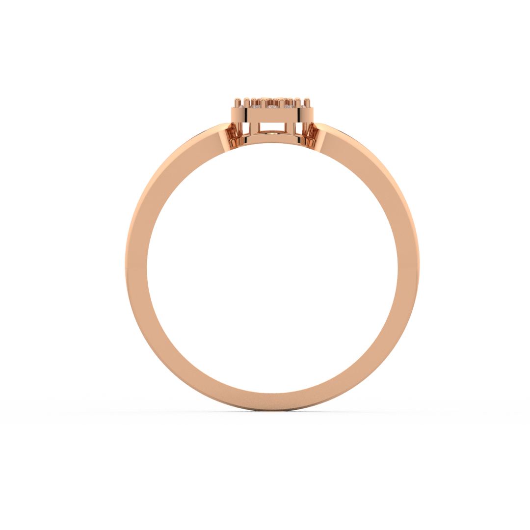 The Halo-Twisted Lab Grown Diamond Ring by Stefee Jewels