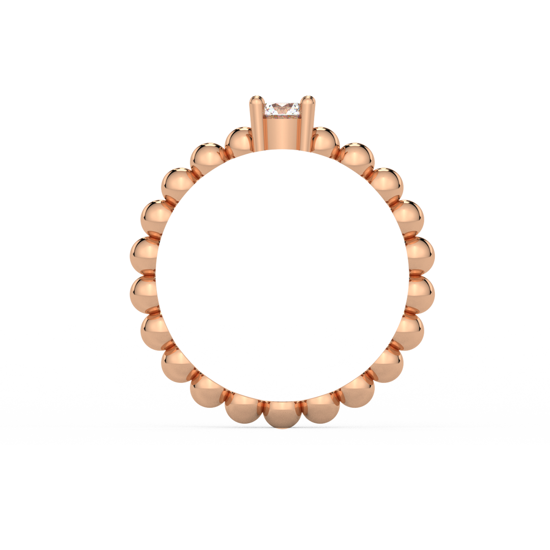 Radiant Single Stone Lab Grown Diamond Ring by Stefee Jewels