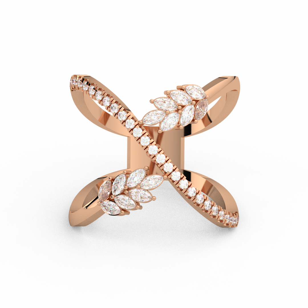 Brilliant Petals Lab Grown Diamond Ring by Stefee Jewels