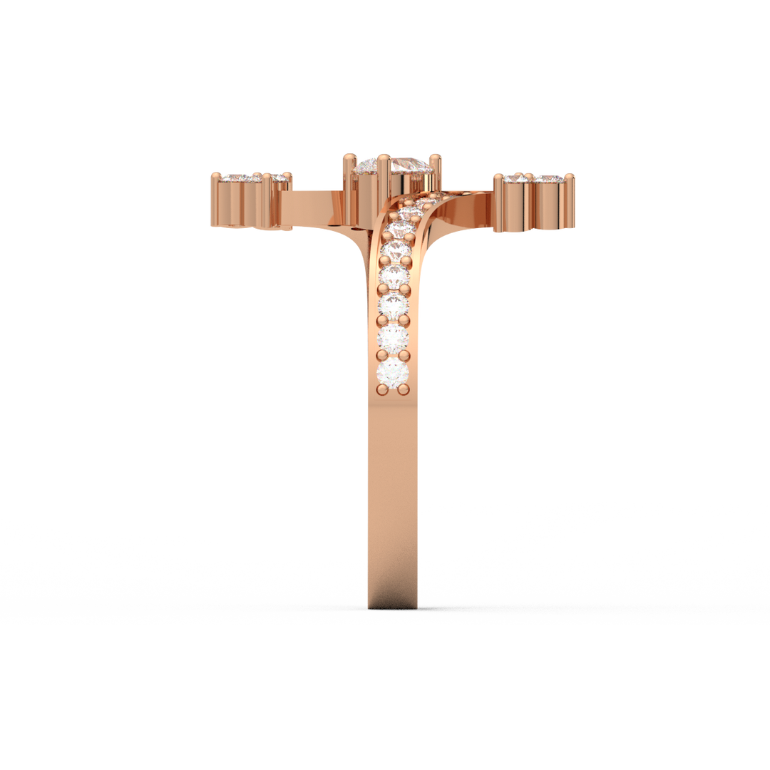 Delicate  Lab Grown Diamond Ring for her dreams by Stefee Jewels
