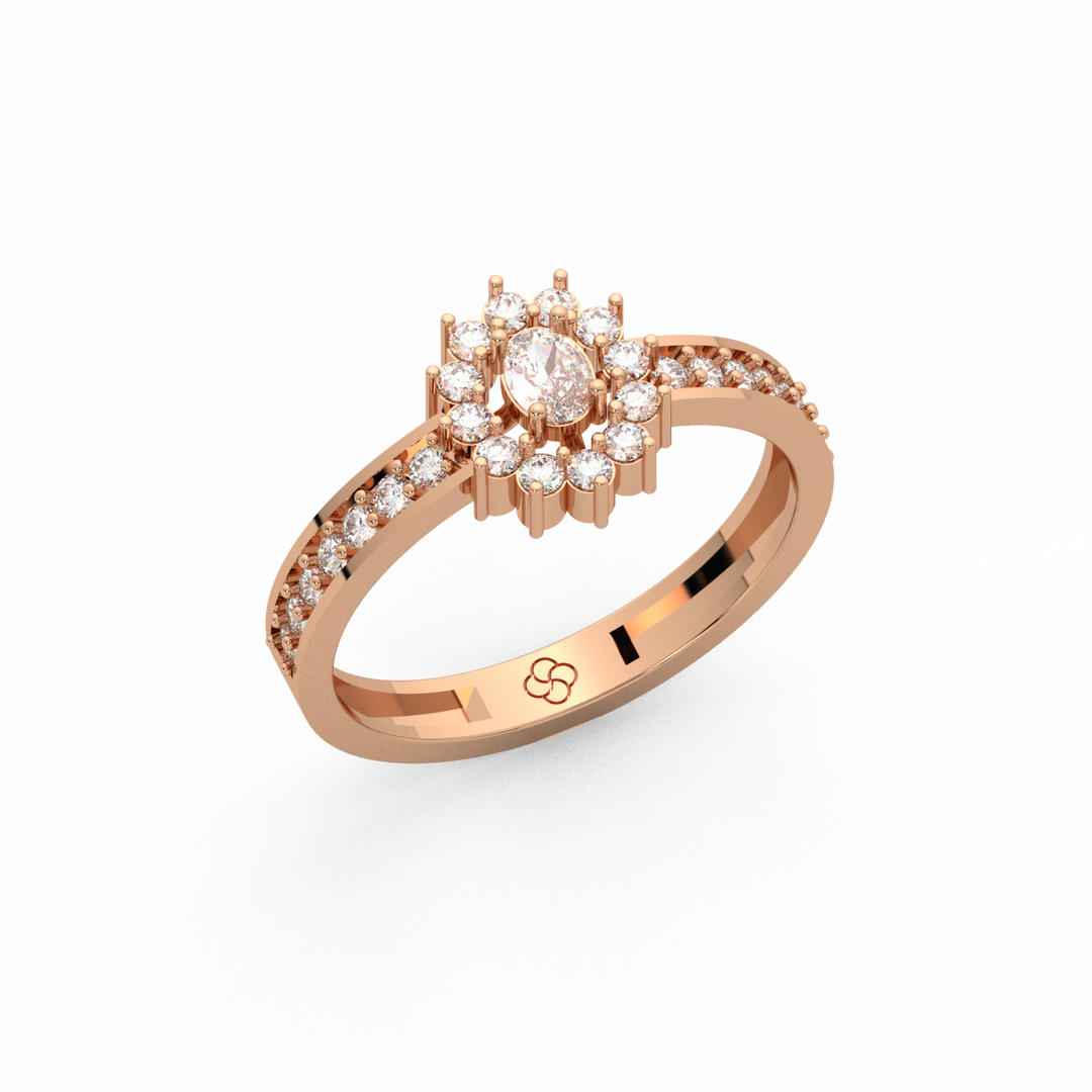 Radiant Engagement Lab Grown Diamond  Ring by Stefee Jewels