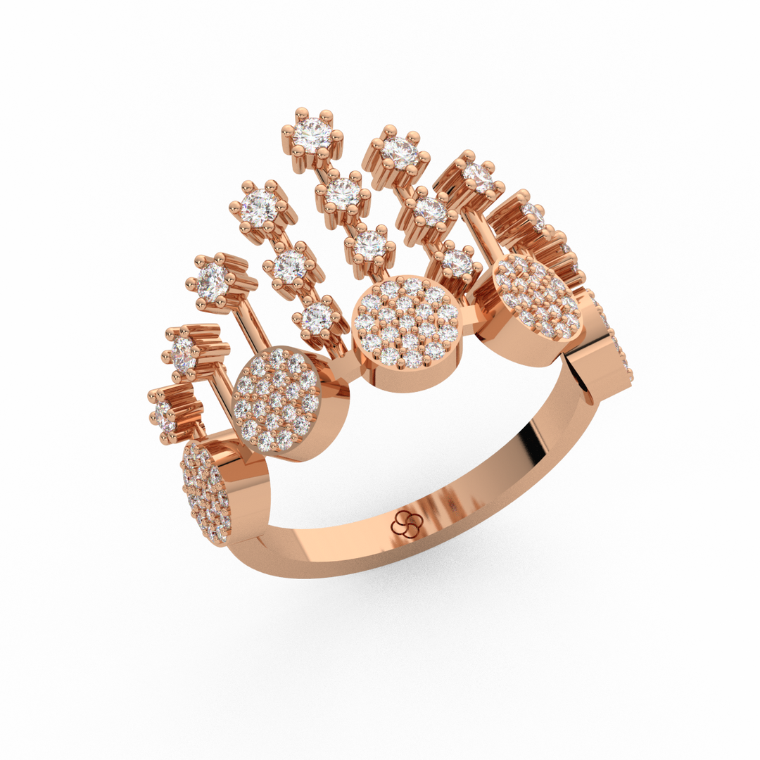 The Crown  Lab Grown Diamond   Ring by Stefee Jewels