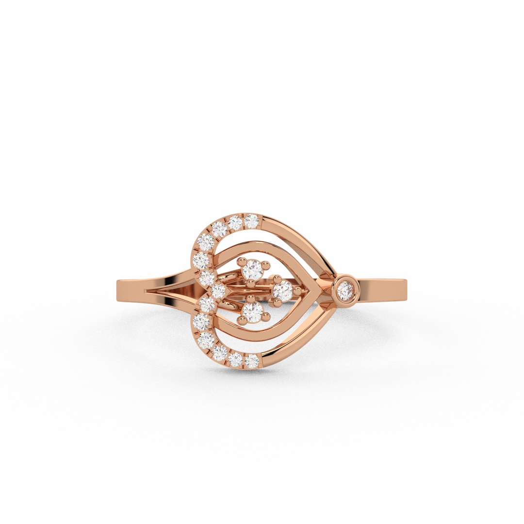 Cocktail  Lab Grown Diamond Ring by Stefee Jewels