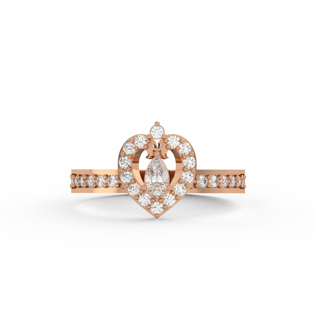 Sparkling Solitaire Lab Grown Diamond Ring for Birthdays by Stefee Jewels