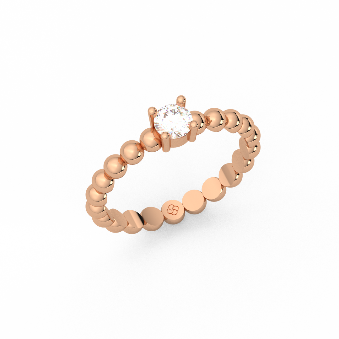 Radiant Single Stone Lab Grown Diamond Ring by Stefee Jewels