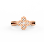 Load image into Gallery viewer, The 4-Leaf Clover Lab Grown Diamond  Ring by Stefee Jewels