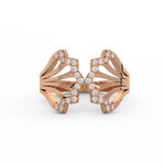 Load image into Gallery viewer, Mermaid Petals Shaped Lab Grown Diamond Ring by Stefee Jewels