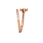 Load image into Gallery viewer, Spiral Left Petal Lab Grown Diamond Ring by Stefee Jewels