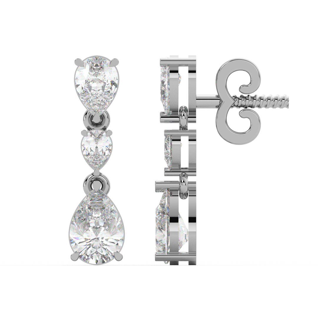 Double Halo Lab Grown Diamond  Studs By Stefee Jewels
